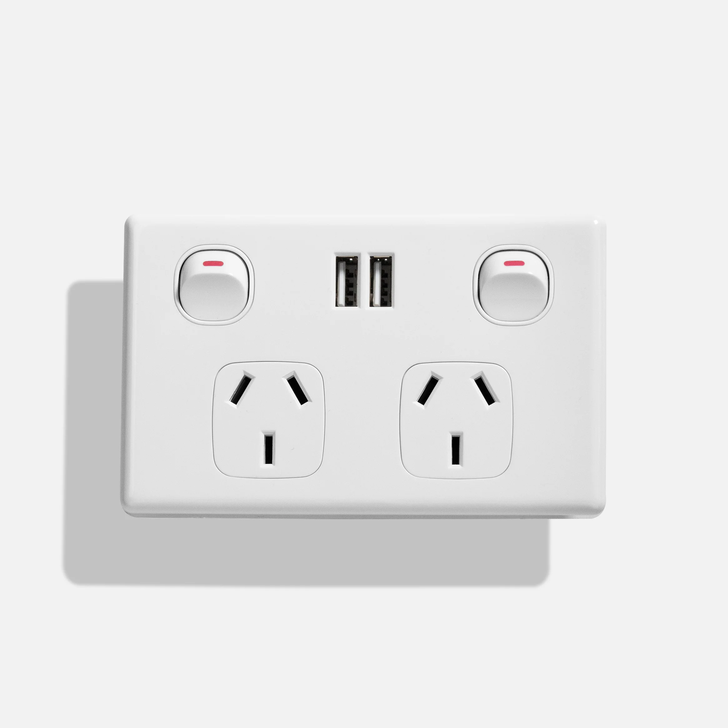 Standard double power with double USB charger (2.1A) (50pcs BULK BUY)