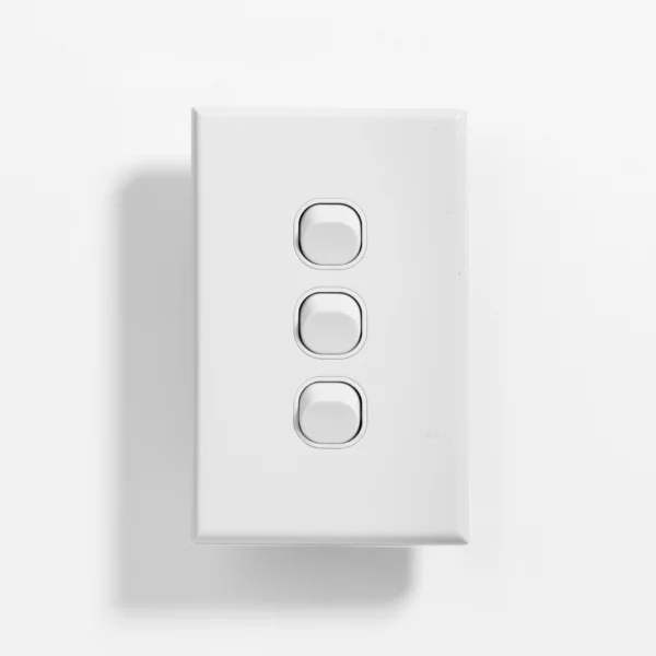 Standard three gang switch vertical