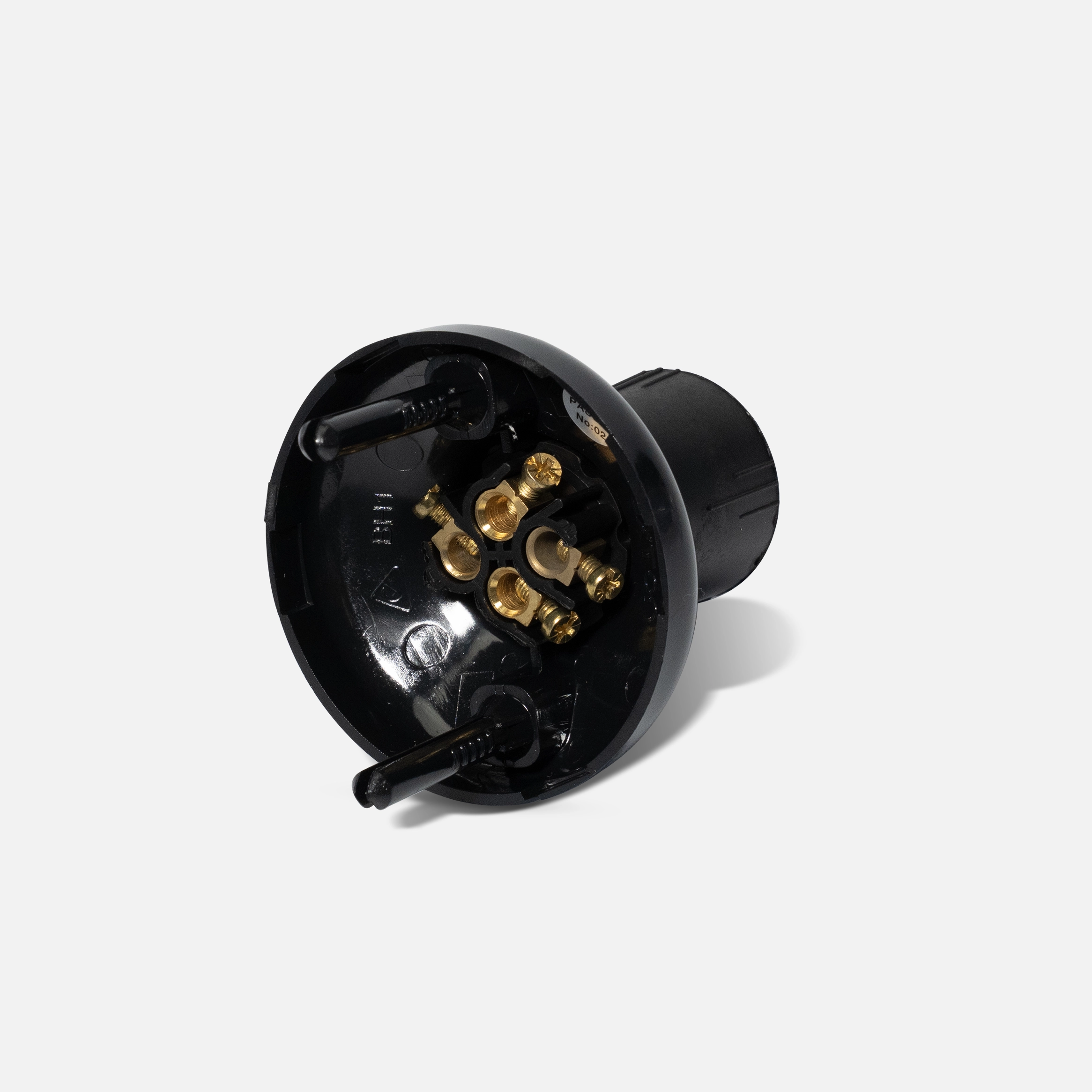 Black batten holder with plug