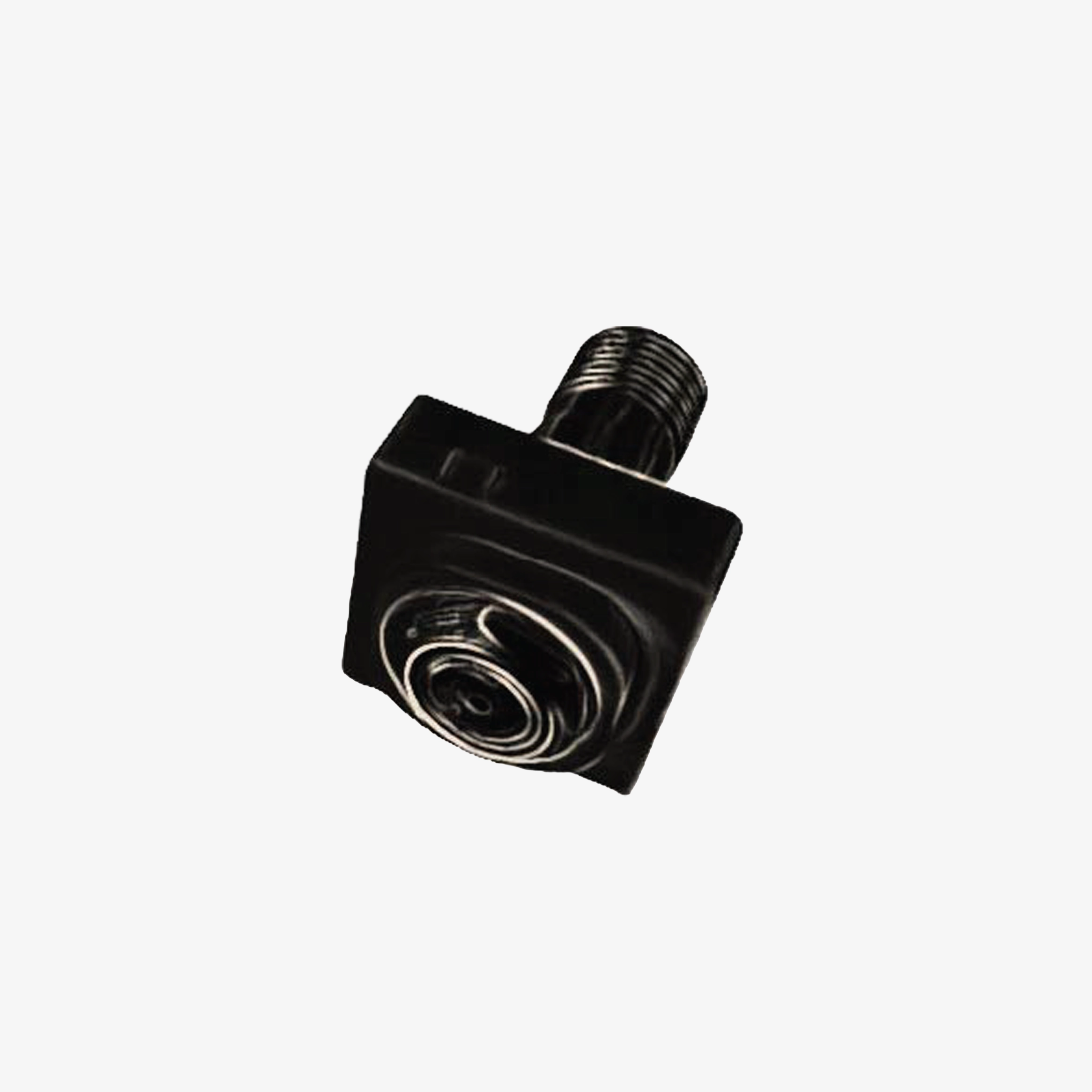 TV outlet coax for standard TV mech black