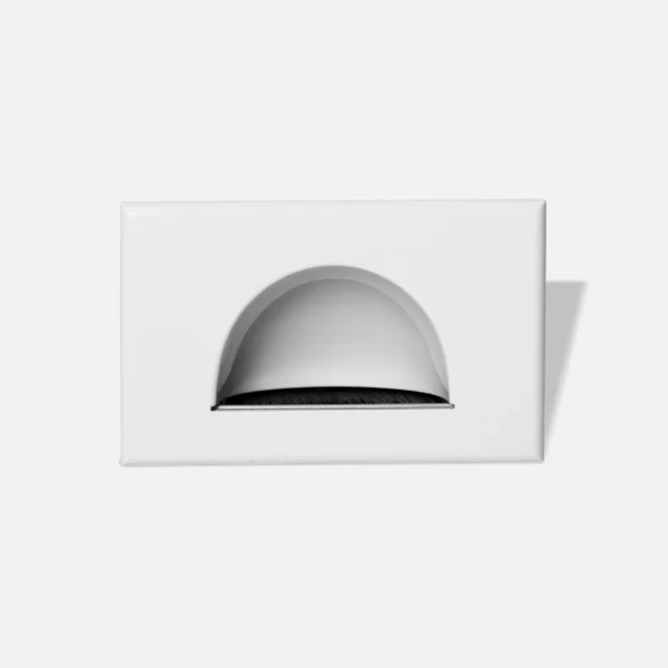 Wall plate bull nose reverse white