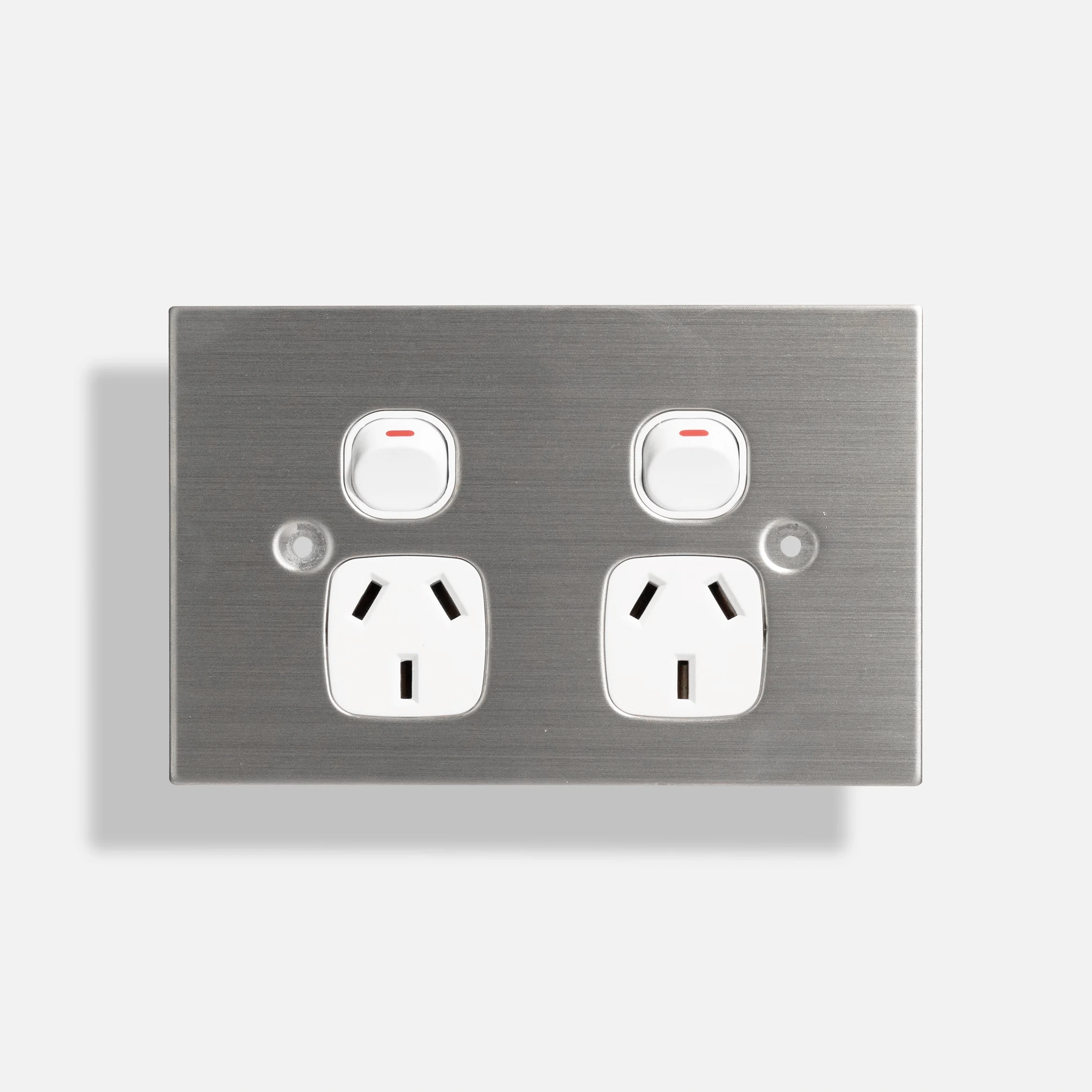 Stainless steel double power point 10A