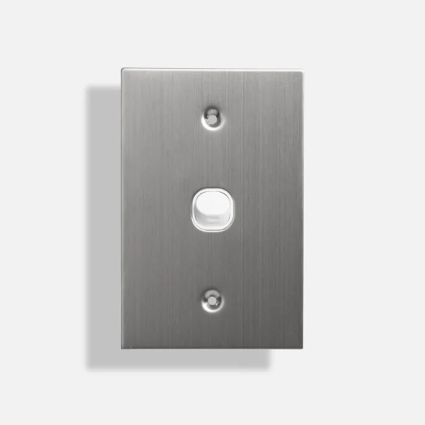 One gang stainless steel switch vertical