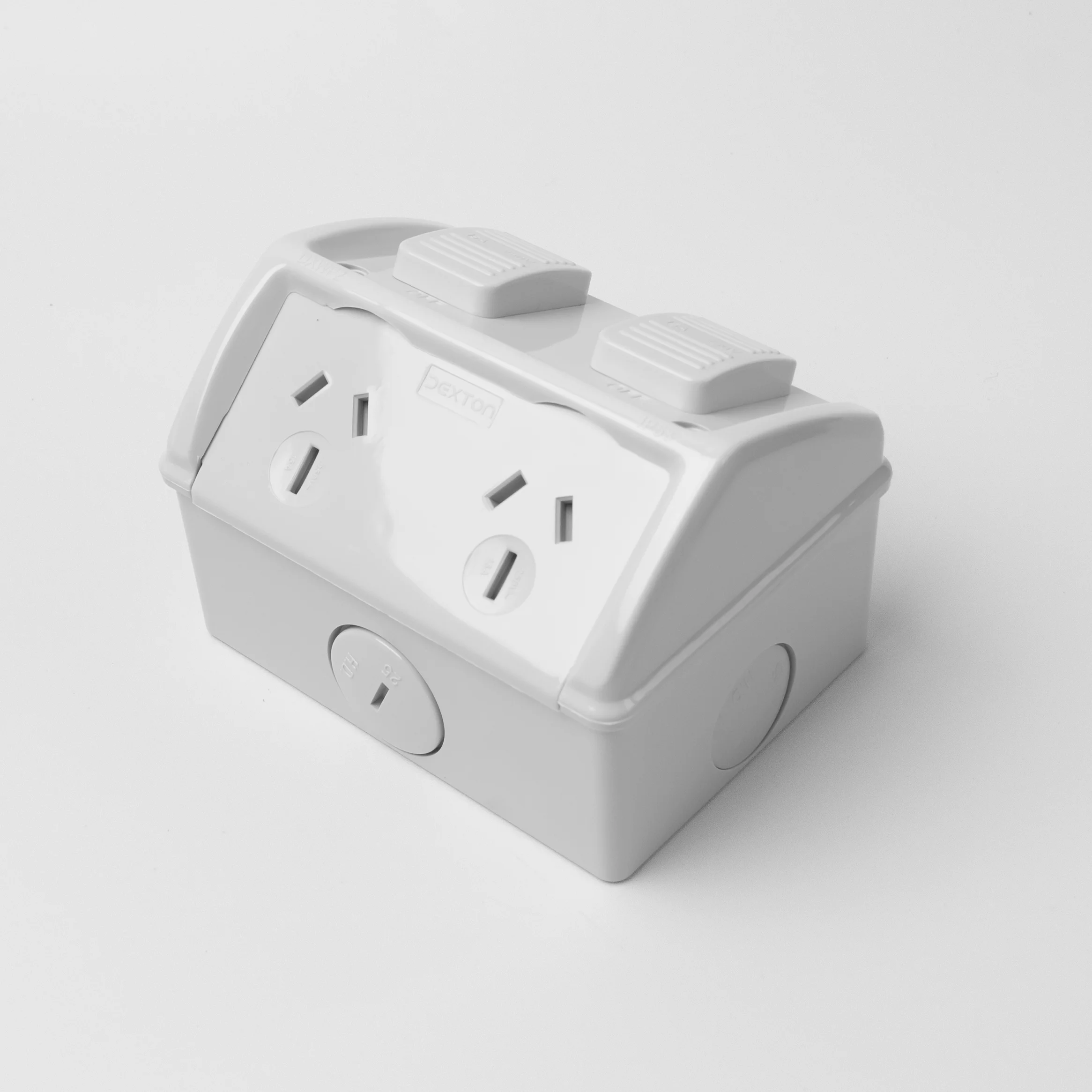 Double weatherproof socket 15A IP53