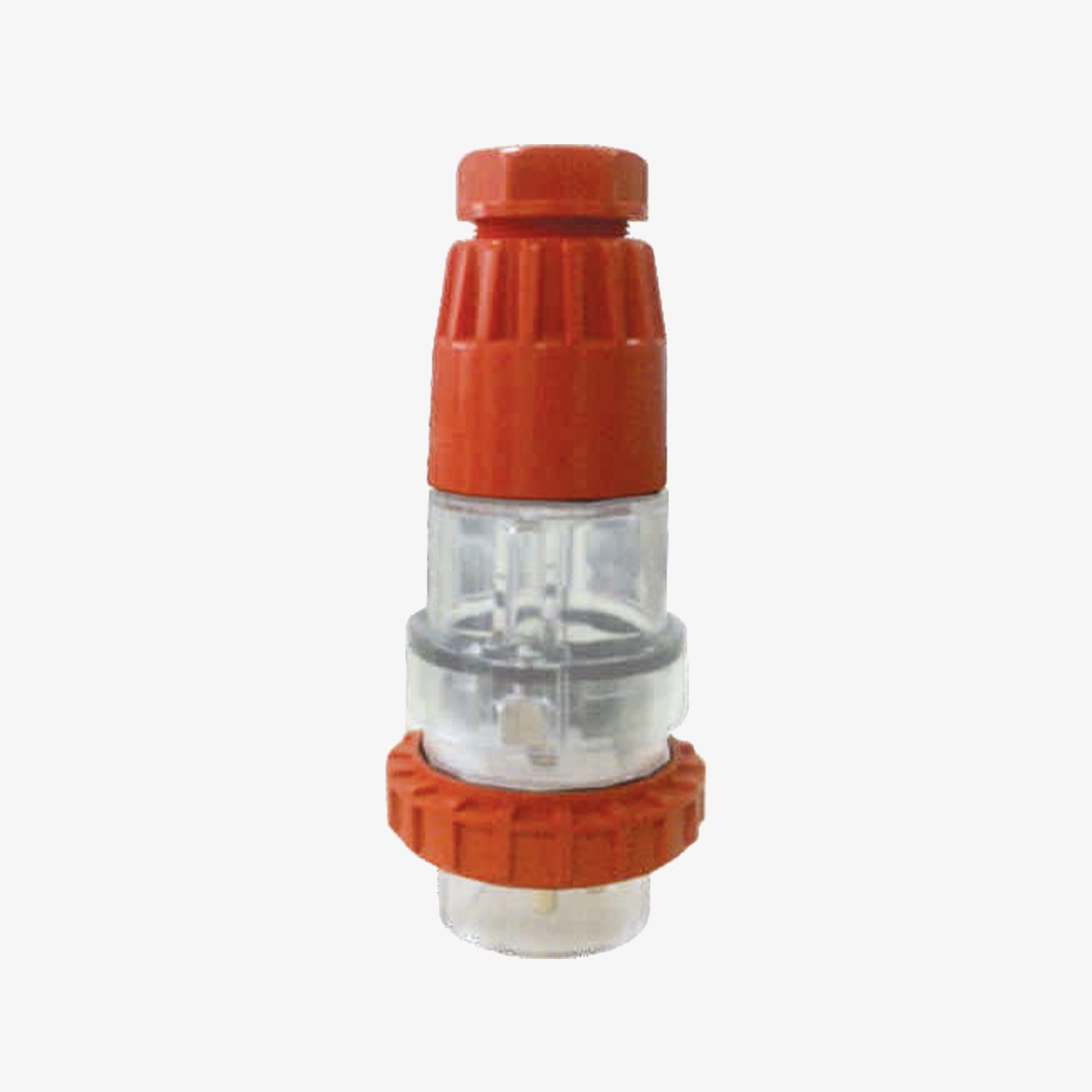 Straight plug 10A 5 round pins
