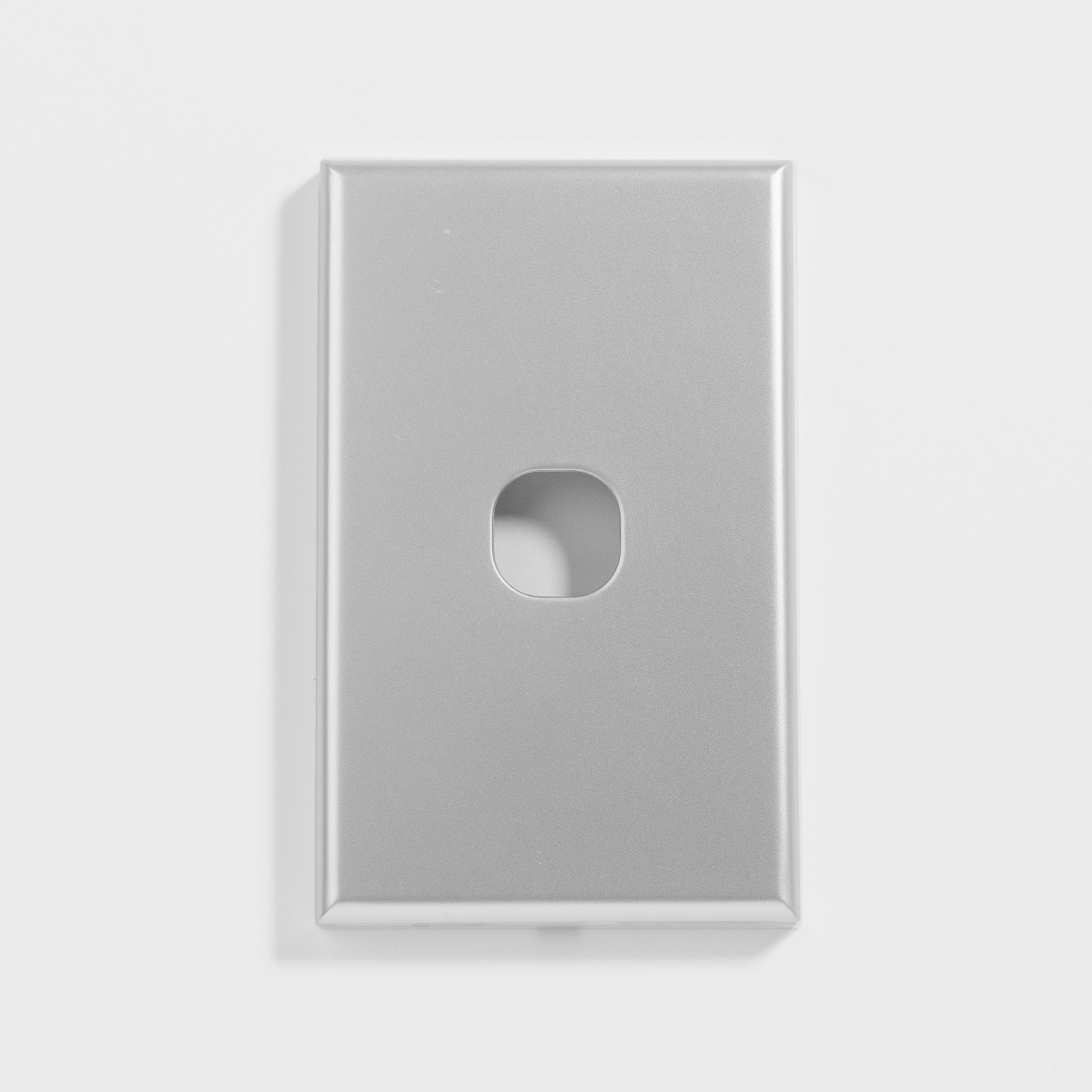 Standard one gang silver switch cover