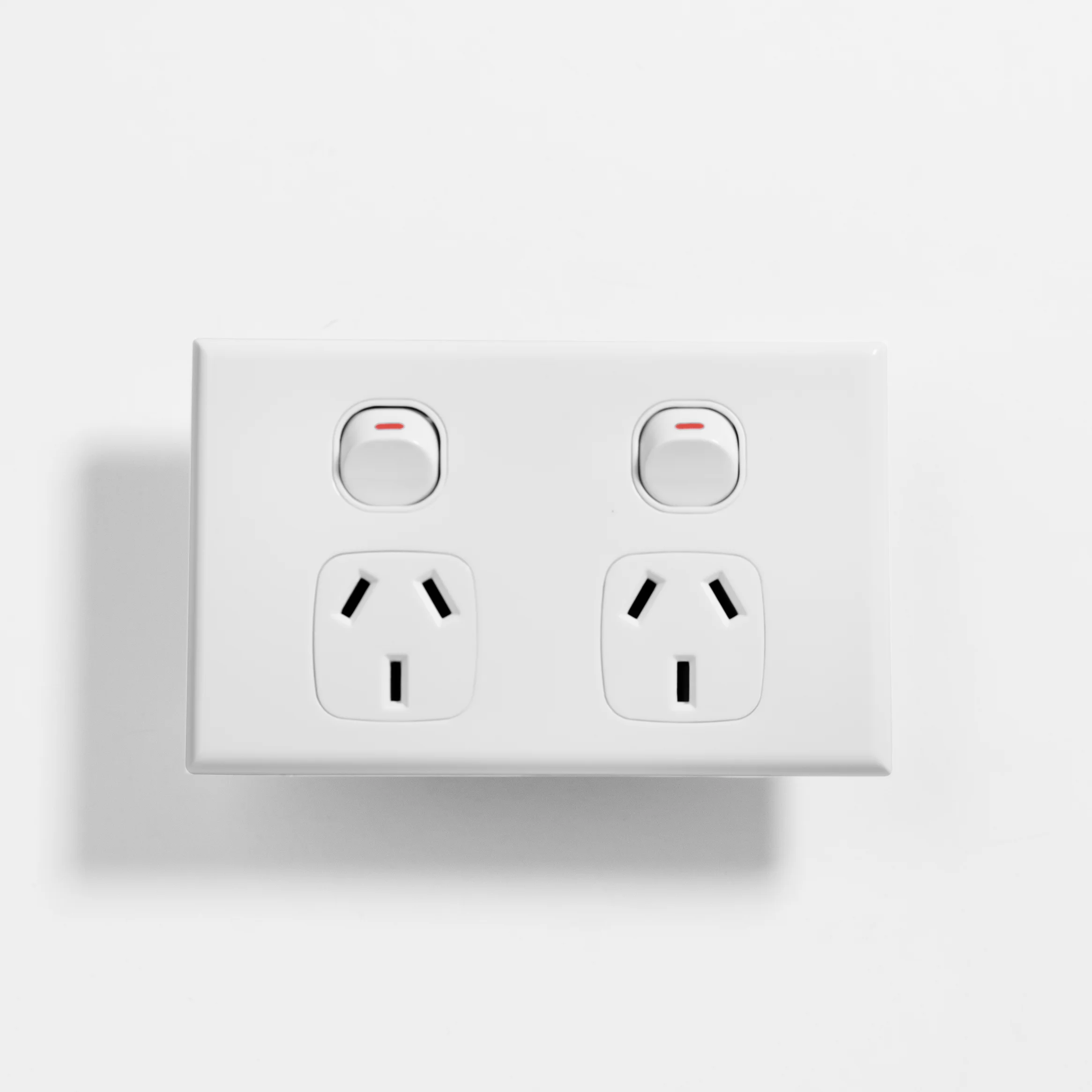 Slim double power point 10A (300pcs BULK BUY)