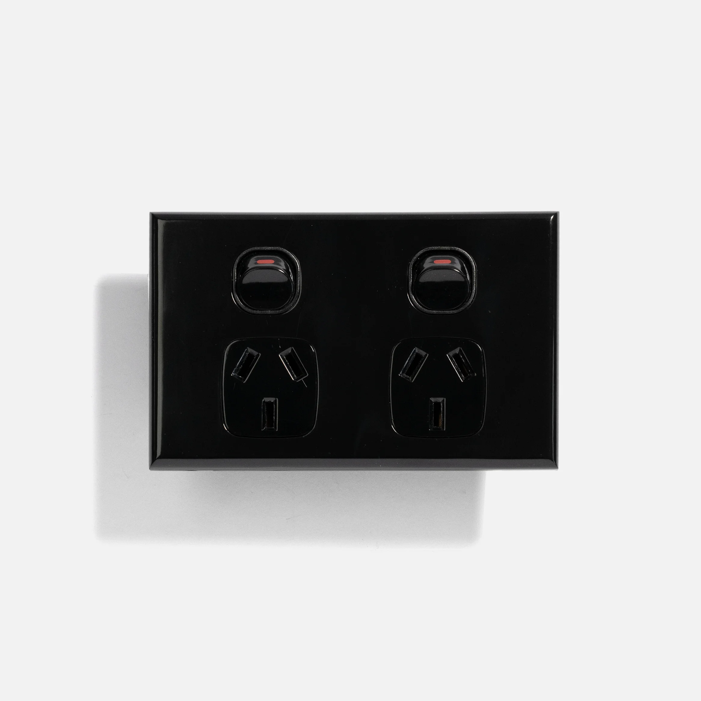 Black slim double black power point 10A