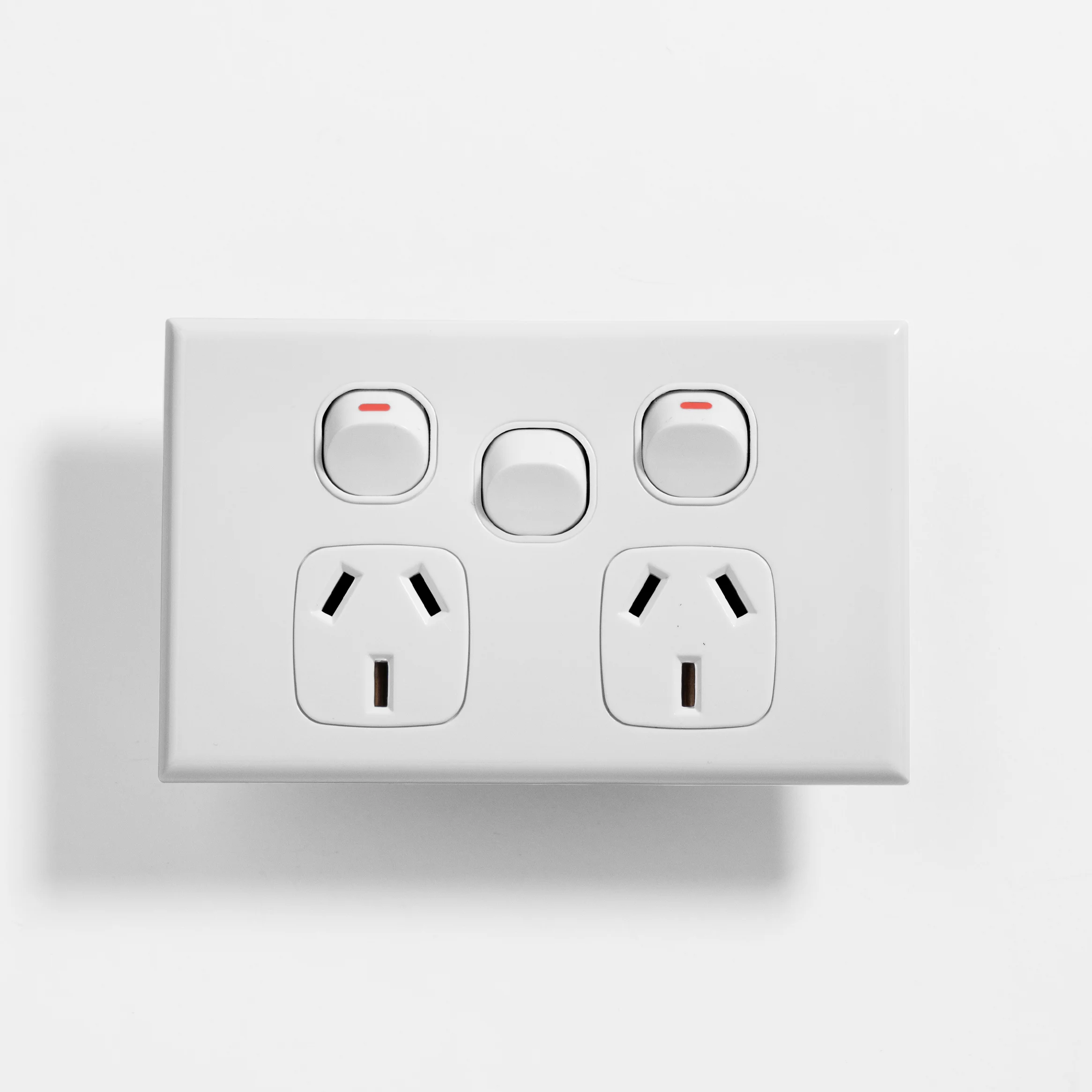 Double power point 10A, extra switch 16A