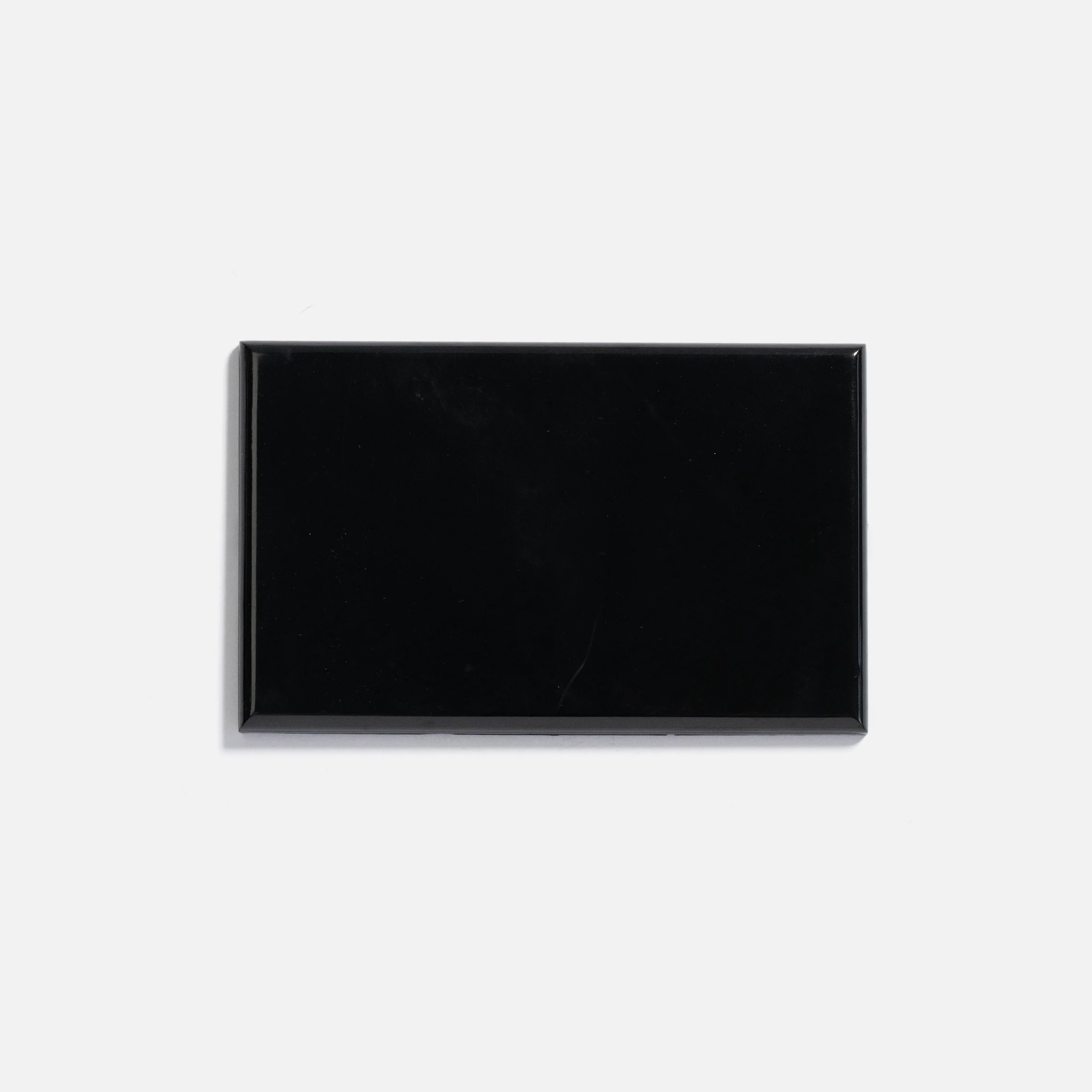 Black slim blank plate