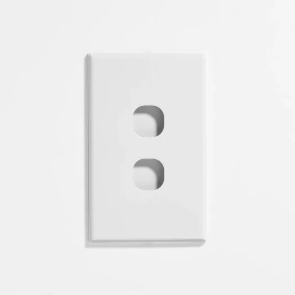 Slim two gang plate & cover only