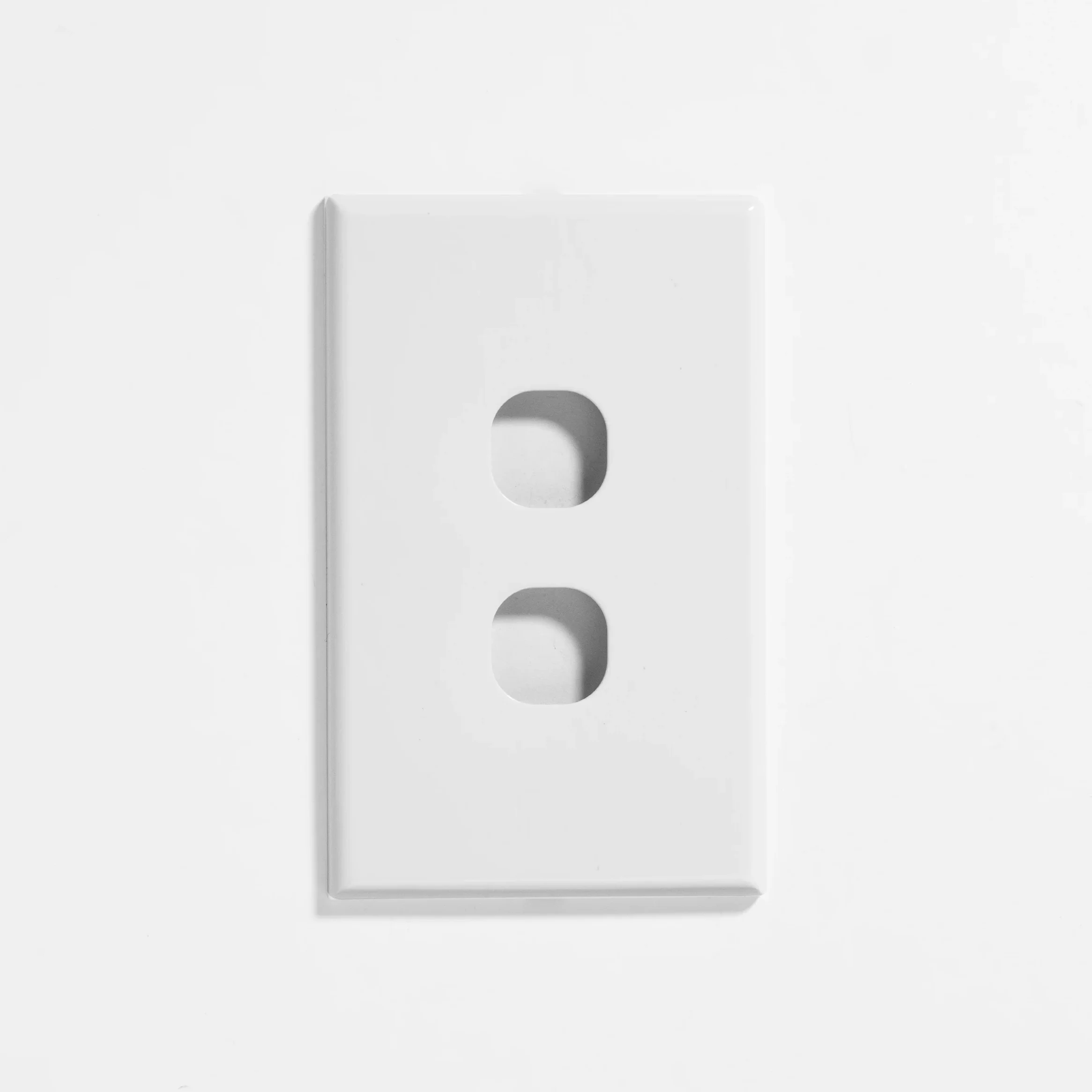 Slim two gang plate & cover only