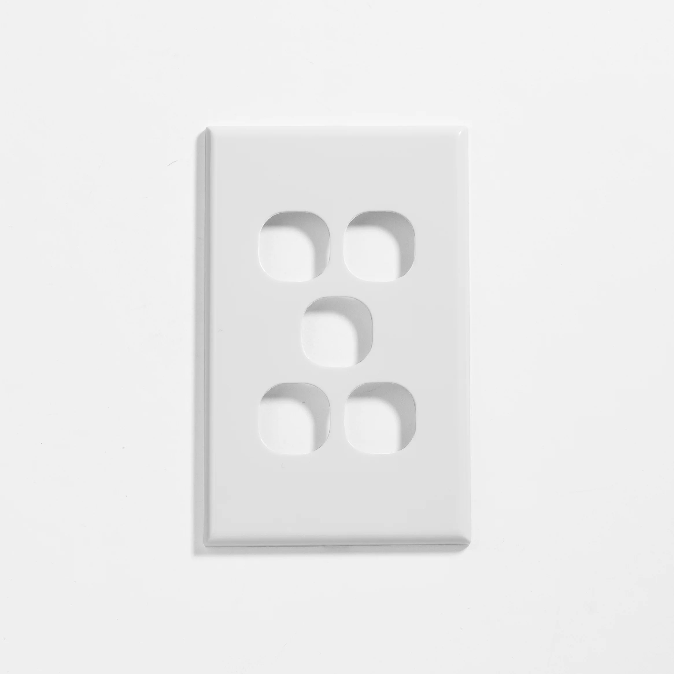 Slim five gang plate & cover only
