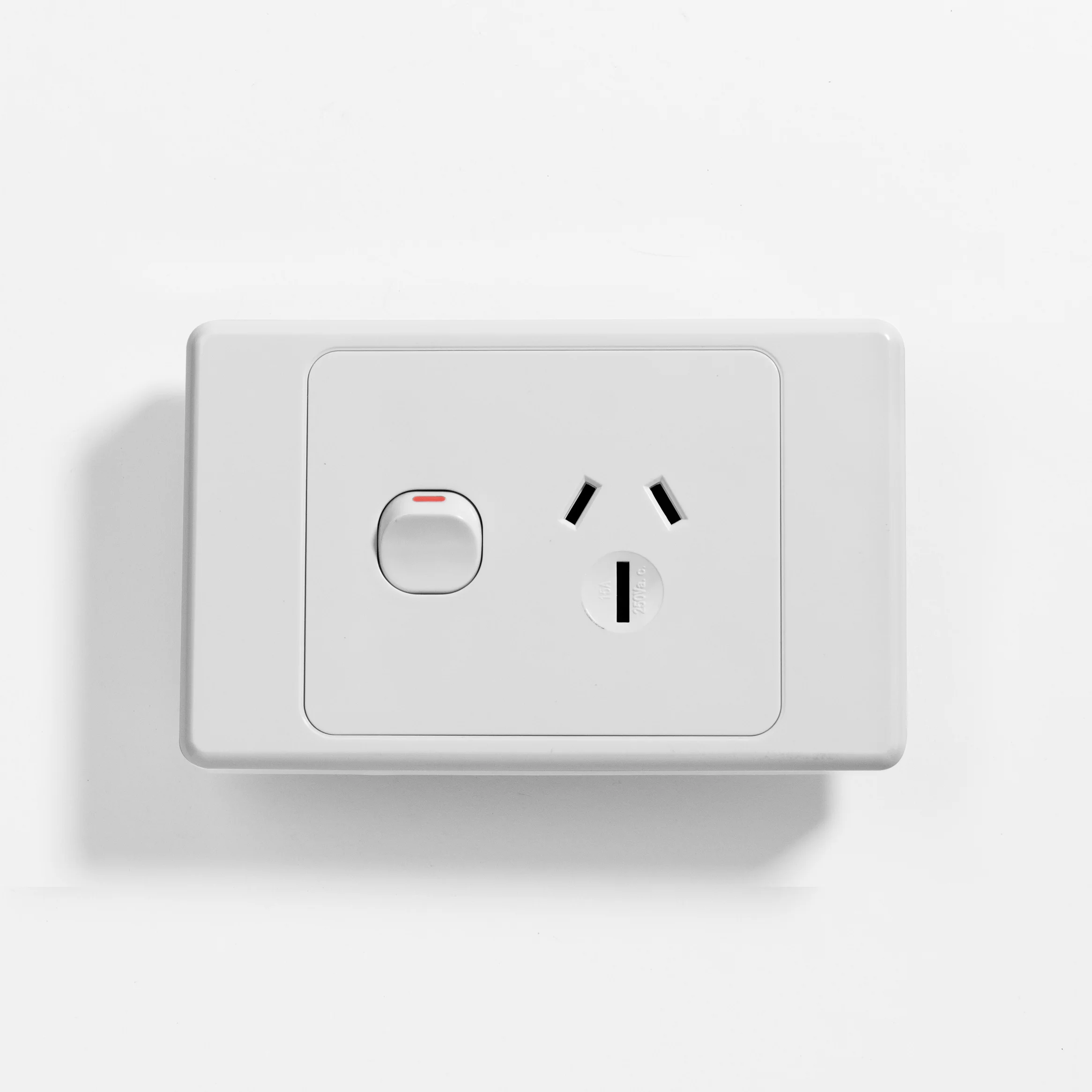 Standard double pole, single power point 15A
