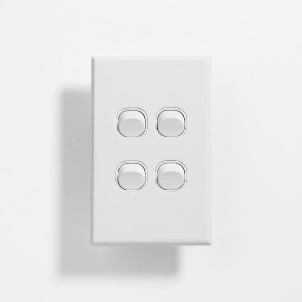 Standard four gang switch vertical